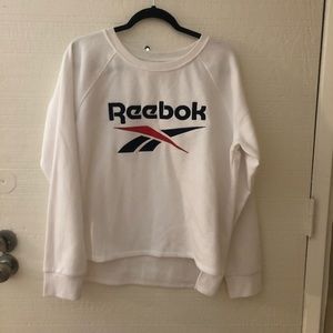 White Reebok crew neck